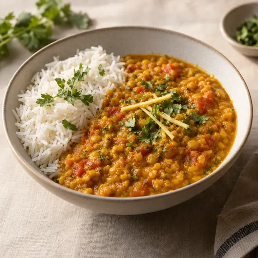 Dahl de lentilles corail